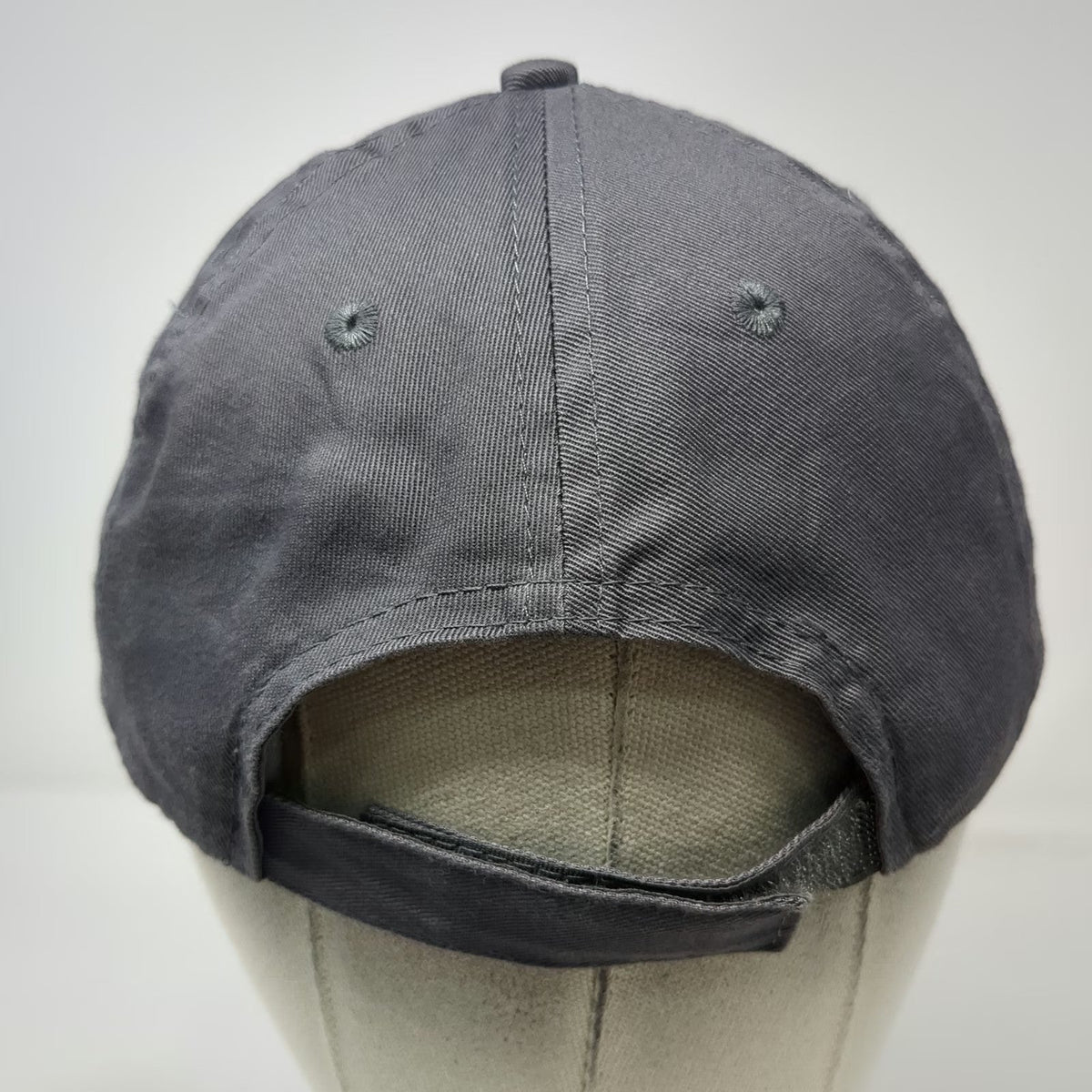 Port & Company Manasquan Bank Hat Gray OSFM Baseball Cap Strapback Piping Logo