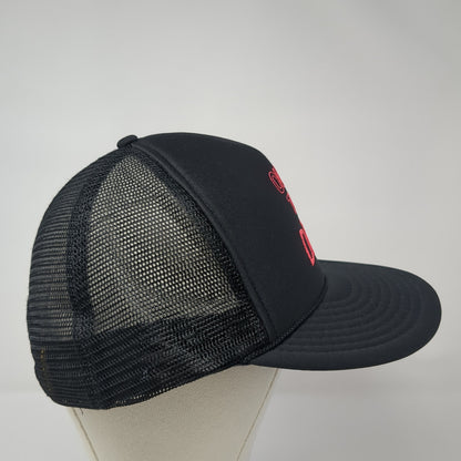Older Than Dirt Snapback Trucker Hat Black One Size Mesh Back Nissin