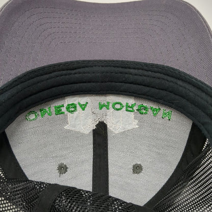 Omega Morgan Trucker Hat Gray One Size Mesh Snapback Strength Trust Embroidered