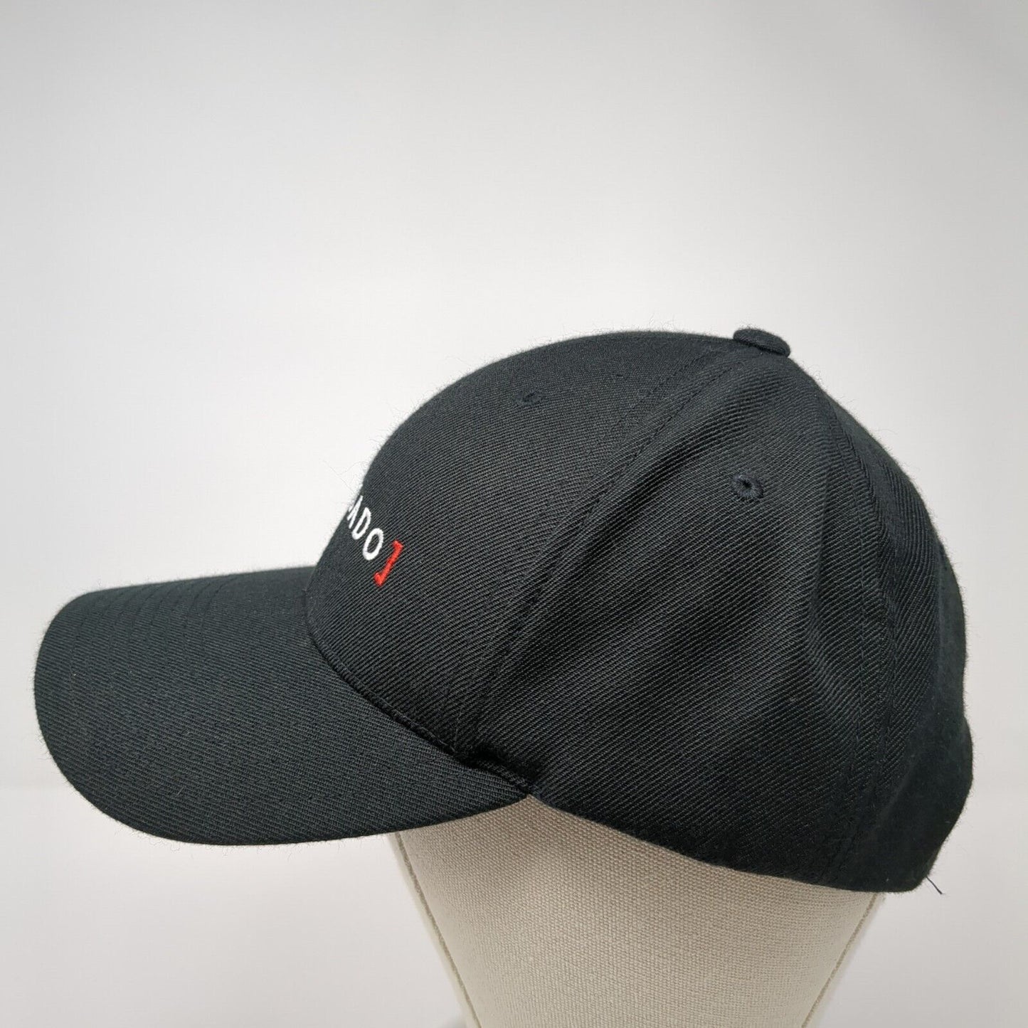 Persado Snapback Hat Black One Size Adjustable Embroidered Yupoong