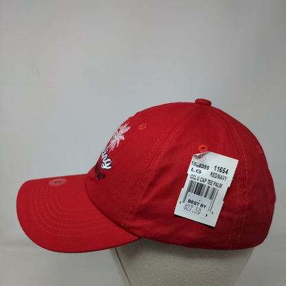 Cruising With Carnival Strapback Hat Red Large Embroidered W/Tags