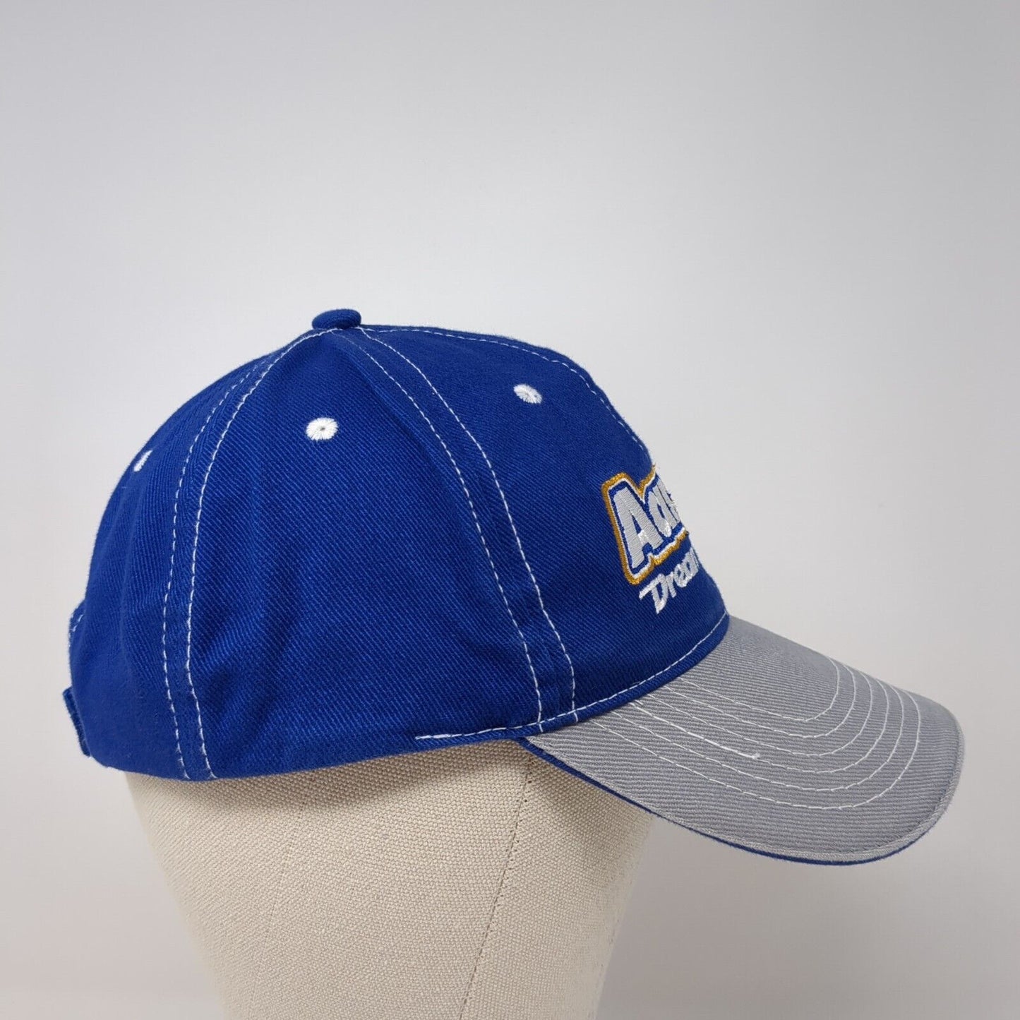 Aaron's Dream Machine Strapback Hat Blue One Size Adjustable Embroidered Cotton