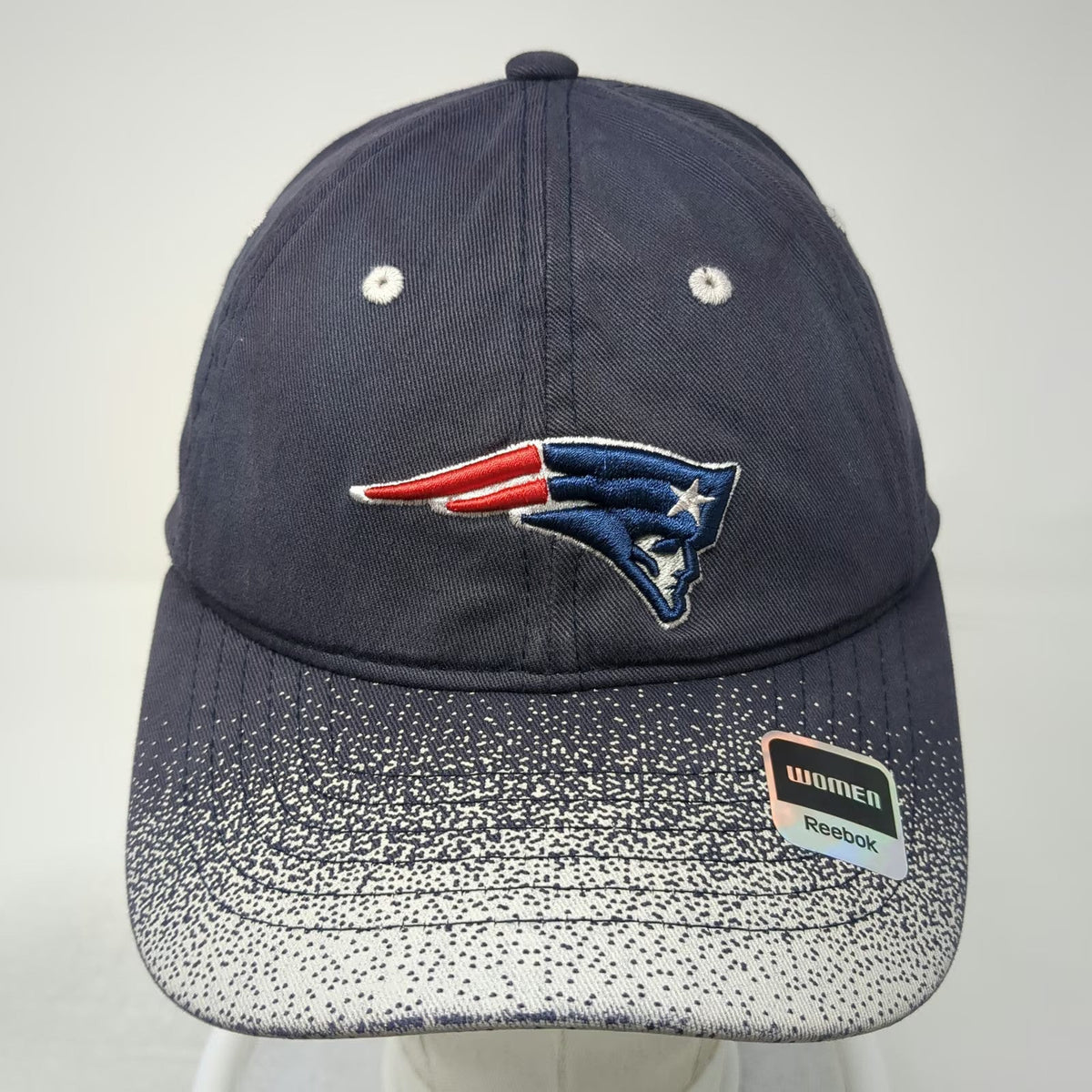 New England Patriots NFL Reebok Blue Size S/M Cap Speckled Brim Stretch Fit