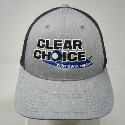 Richardson Trucker Hat Gray L Clear Choice Window Cleaning Mesh Back Snapback