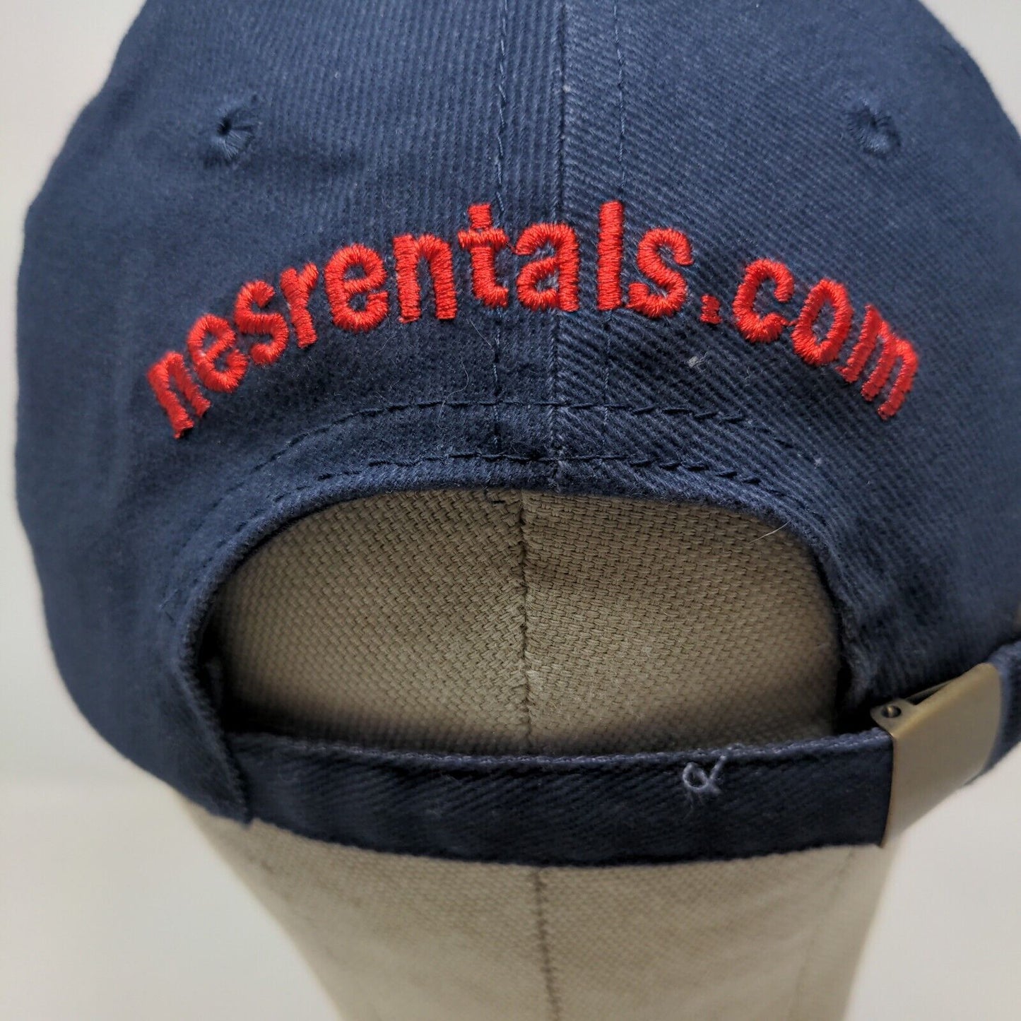 Triad Men's Slideback Hat Blue Adjustable Embroidered NES Rentals Logo