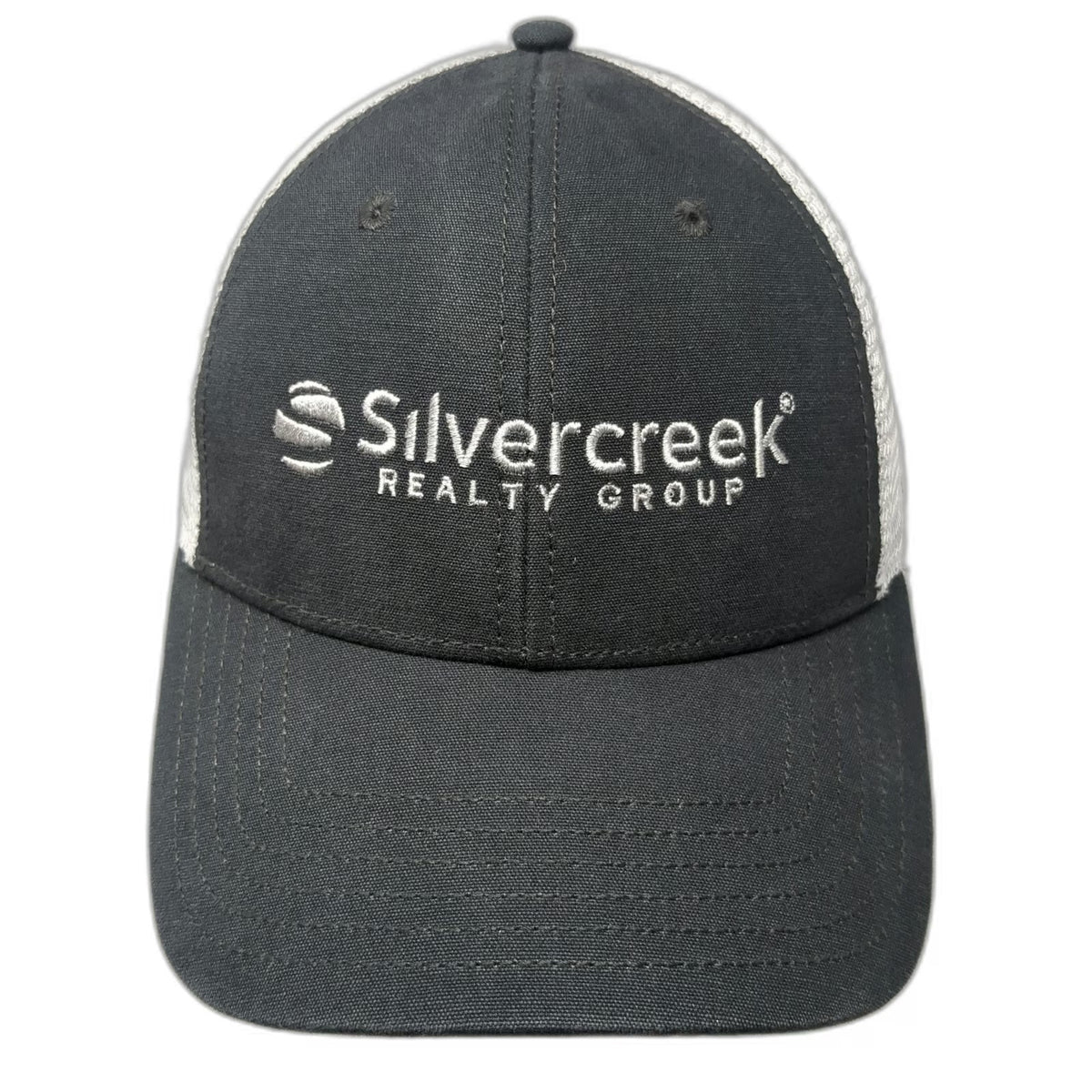 The North Face Trucker Hat Gray One Size Silvercreek Realty Group Mesh Snapback