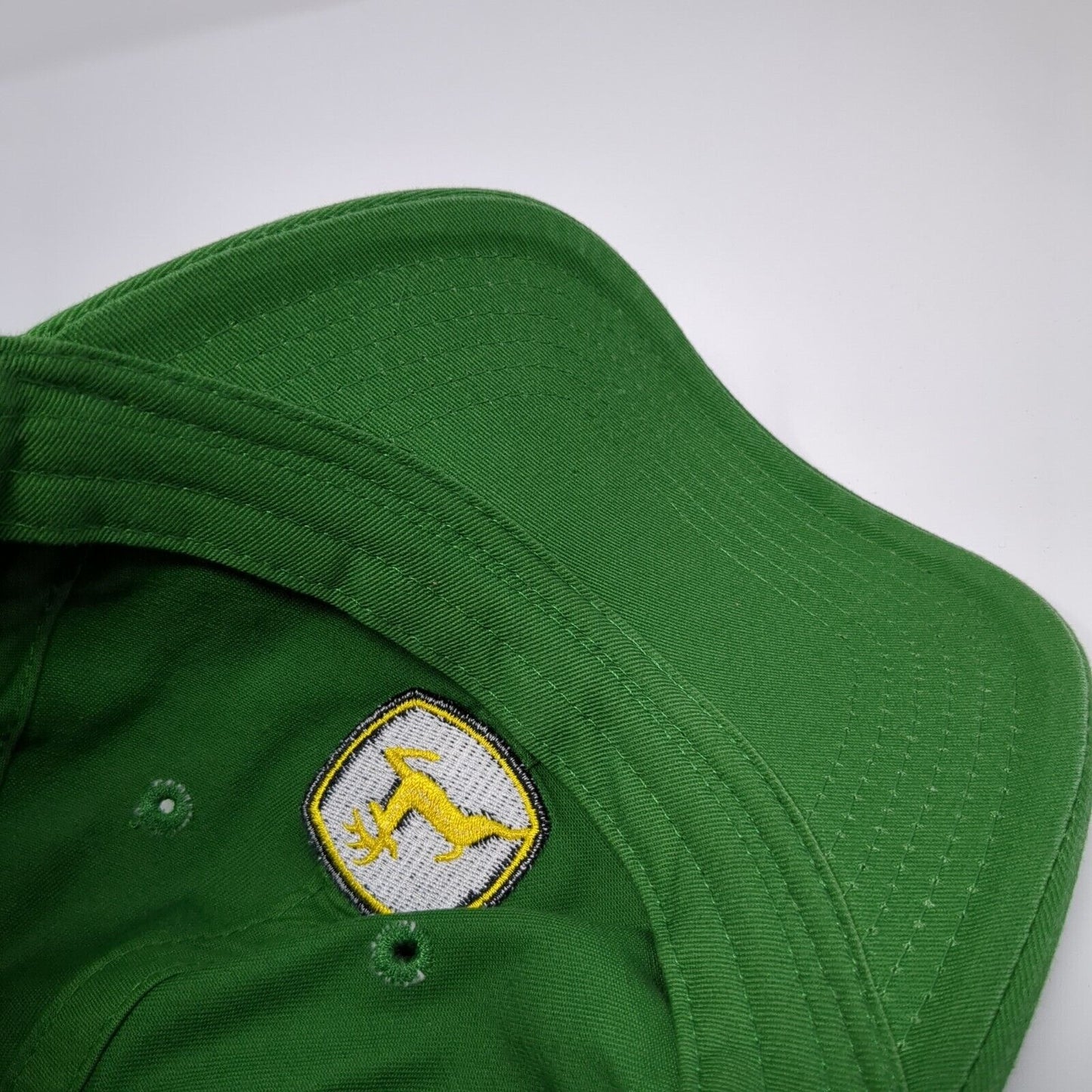 John Deere Strapback Hat Green One Size Adjustable Embroidered Logo