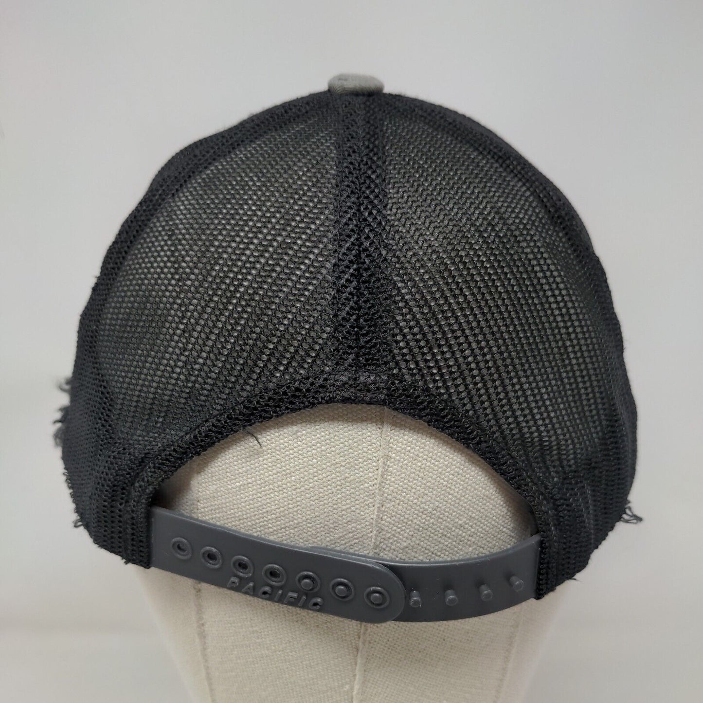 Florida Snapback Trucker Hat Gray OS Embroidered Mesh Back Pacific Headwear