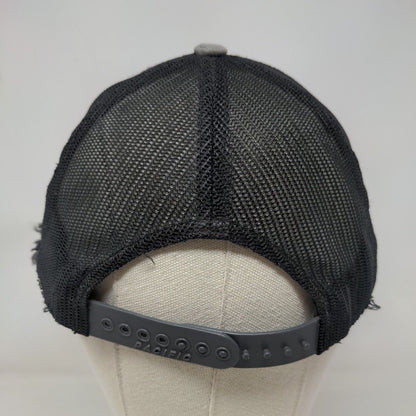 Florida Snapback Trucker Hat Gray OS Embroidered Mesh Back Pacific Headwear