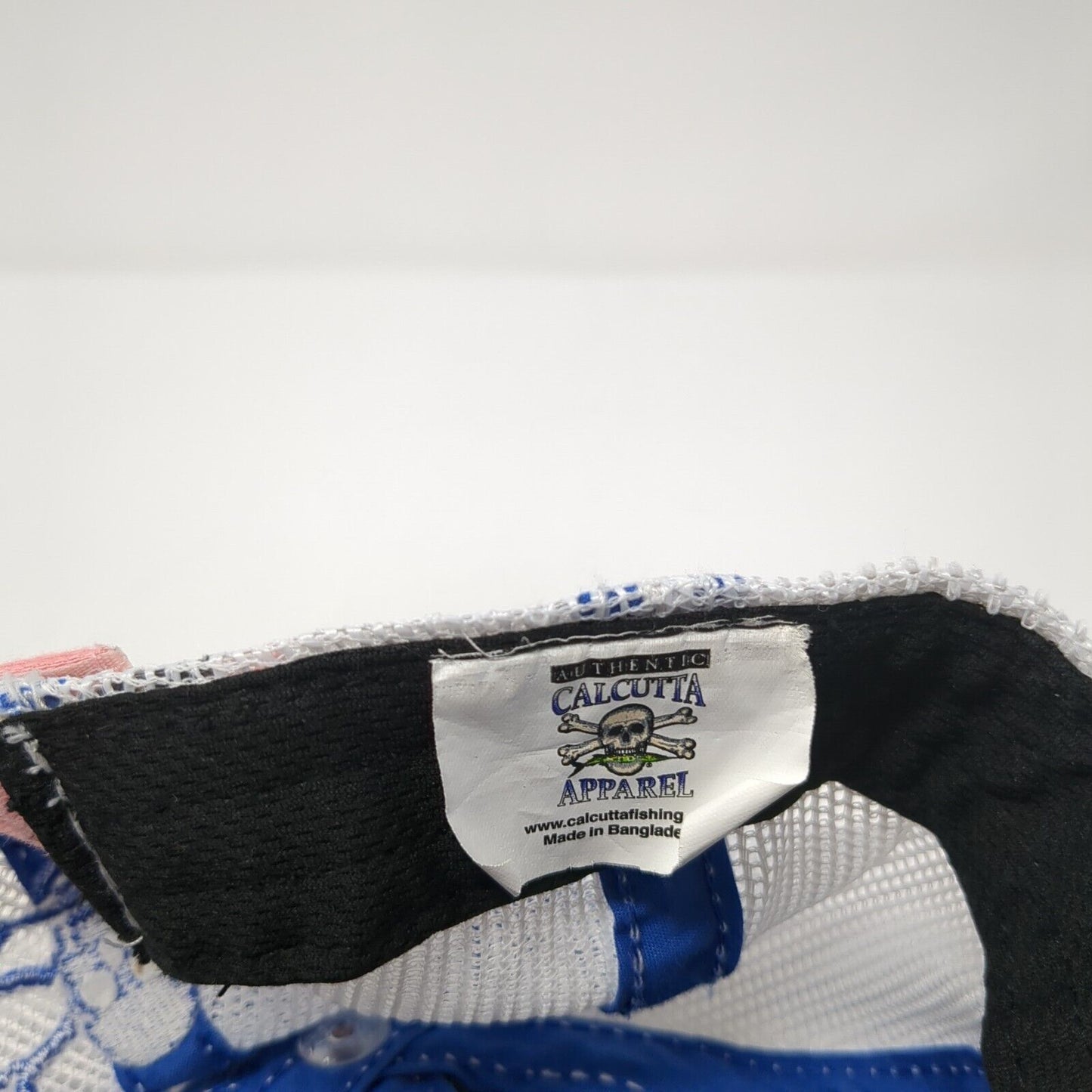 Calcutta Strapback Trucker Hat Pink One Size Mesh Back Adjustable