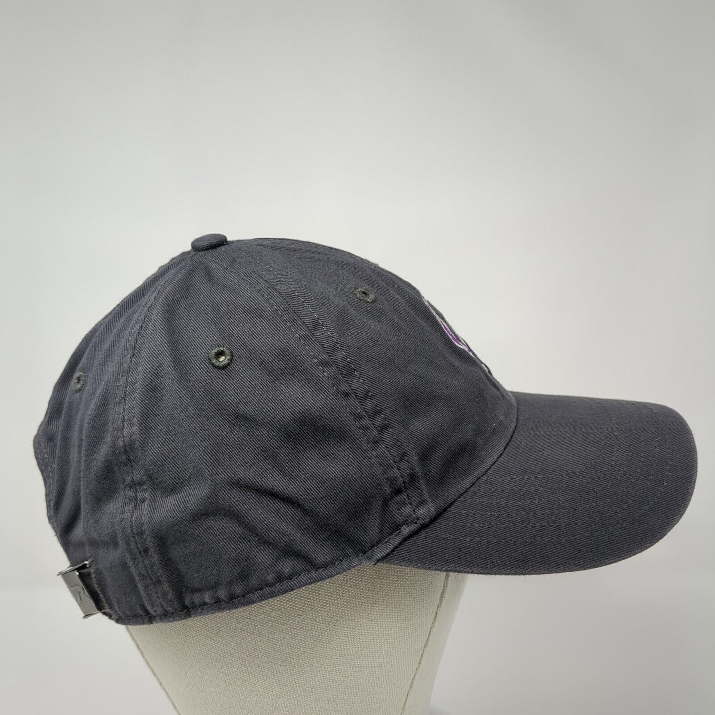 Letter CI Slideback Hat Gray M/L Adjustable Solid 6 Panel Richardson