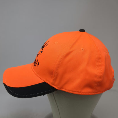 Rocky Mountain Elk Foundation Baseball Cap Orange One Size Strapback Logo Hat