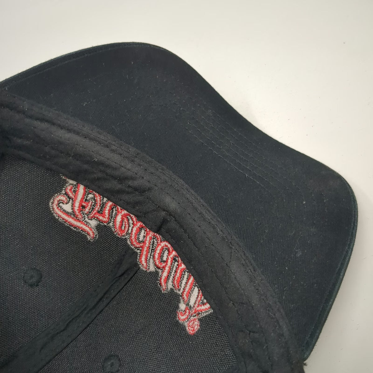 Freddy's Trucker Hat Black One Size Mesh Snapback Embroidered Logo Steakburger