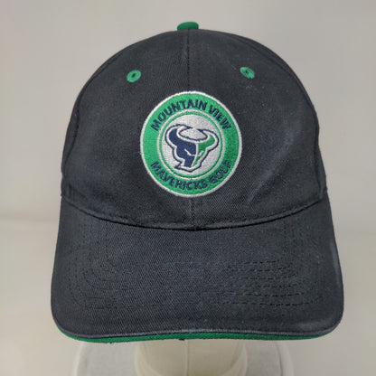 Mountain View Mavericks Golf Strapback Hat Black OS Adjustable Bucks Athletic