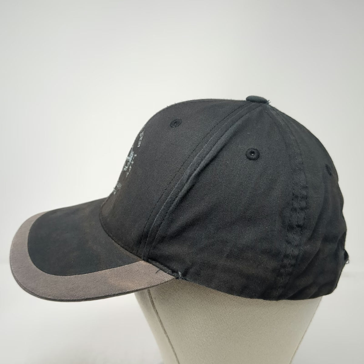 Port Authority Baseball Cap Black One Size Reclaimed Lumber Products Hat Cotton