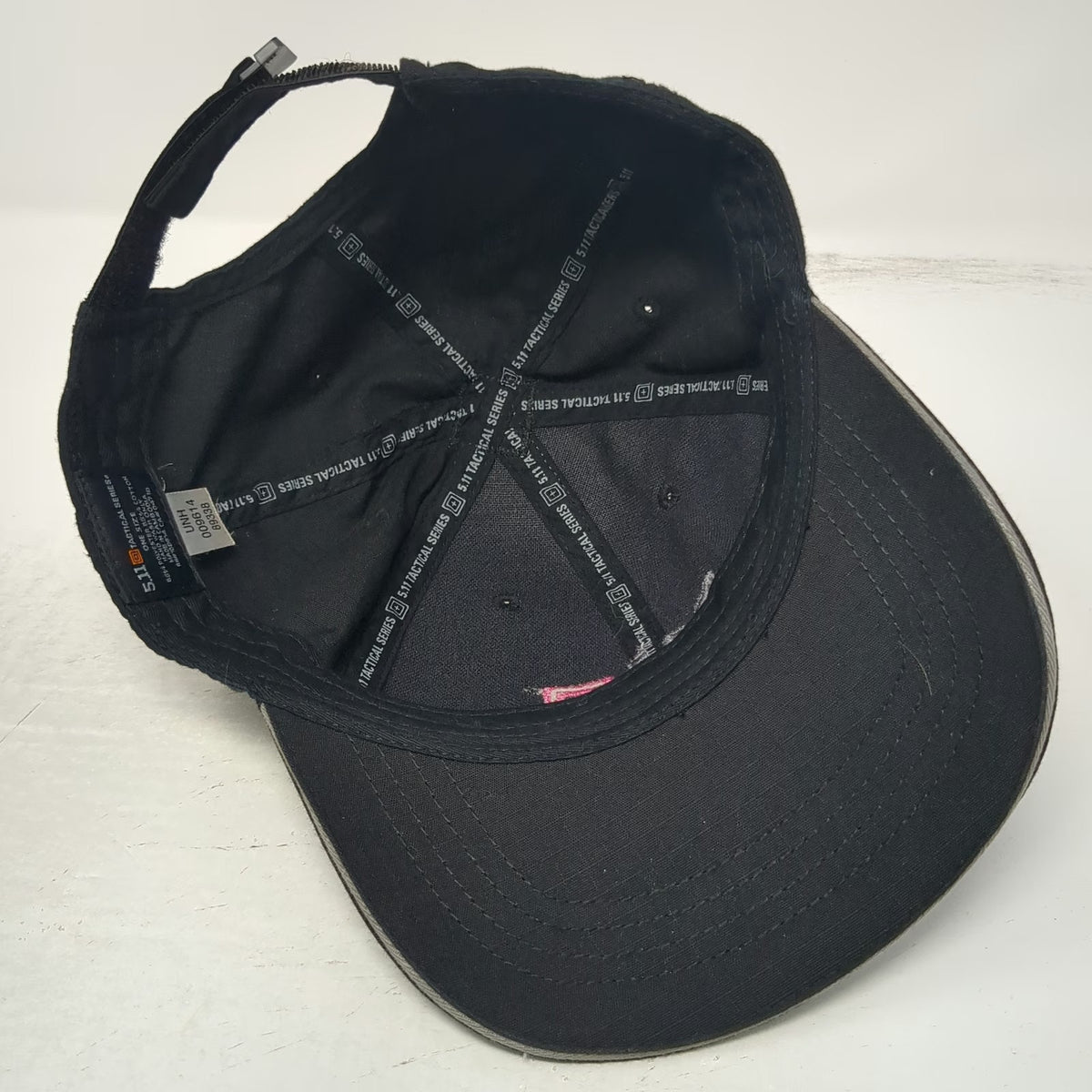 5.11 Tactical Baseball Cap Black One Size 2012 Pink Logo Strapback Cotton Hat