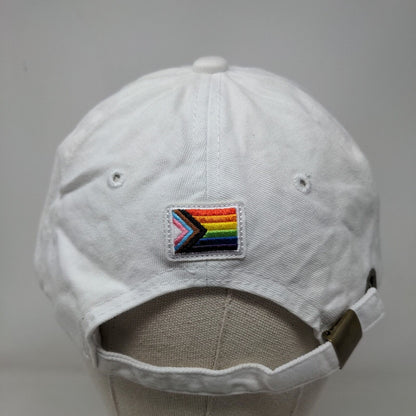 Deep Eddy Vodka Pride Rainbow Slideback Hat White One Size Embroidered