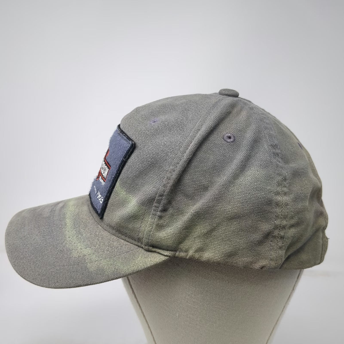 Harley-Davidson Baseball Cap Gray One Size Adjustable Genuine Patch Logo Hat