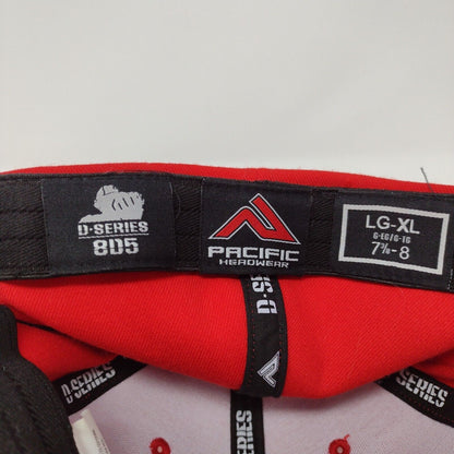 Info Icon Fitted Hat Red 7 3/8-8 Lightweight Pac-Flex D-Series Pacific Headwear
