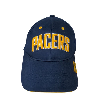 NBA Brand Indiana Pacers Slideback Hat Embroidered Logo Blue Yellow OSFM