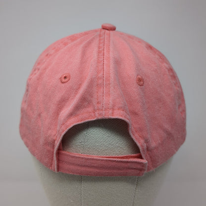 Myrtle Beach Anchor Ribbon Strapback Hat Pink One Size Adjustable