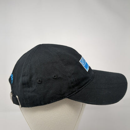 Sandvik Slideback Hat Black 58cm Adjustable Embroidered Solid 6 Panel