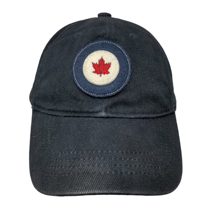 Red Cano Men's Strapback Hat Blue Adjustable Embroidered Canada Logo