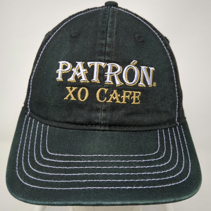 Ahead Trucker Hat Green One Size Patron XO Cafe Bee Logo Mesh Contrast Stitch