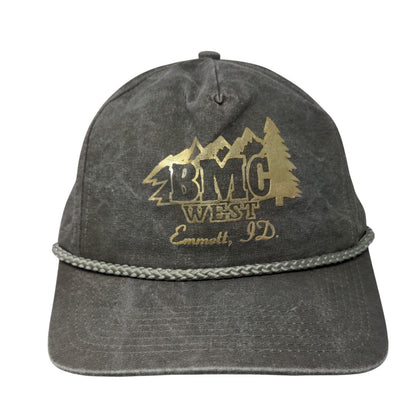 BMC West Emmett, ID Snapback Rope Hat Brown OSFA Adjustable Solid