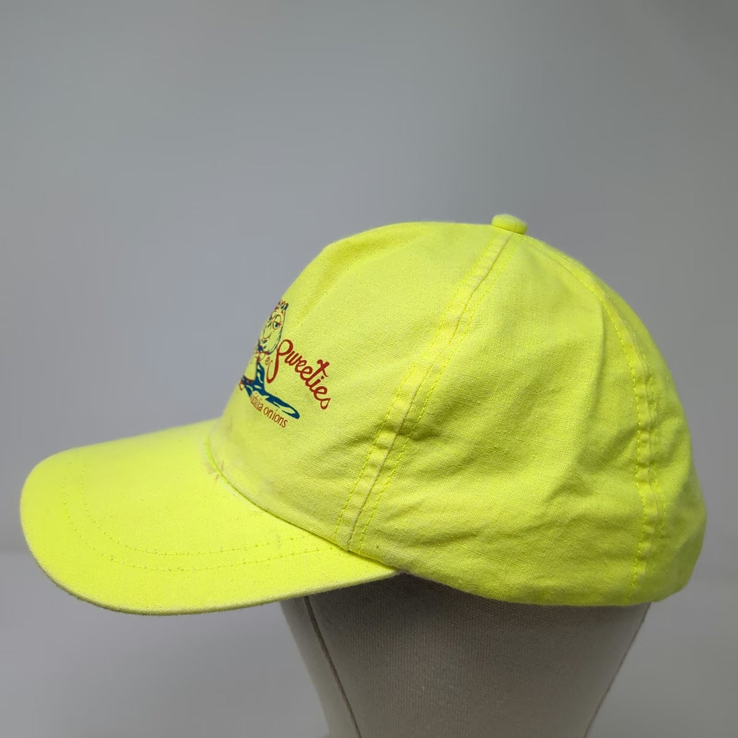 RCC Petey's Sweeties Vidalia Onions Hat 5 Panel Green Vintage Mascot Snapback