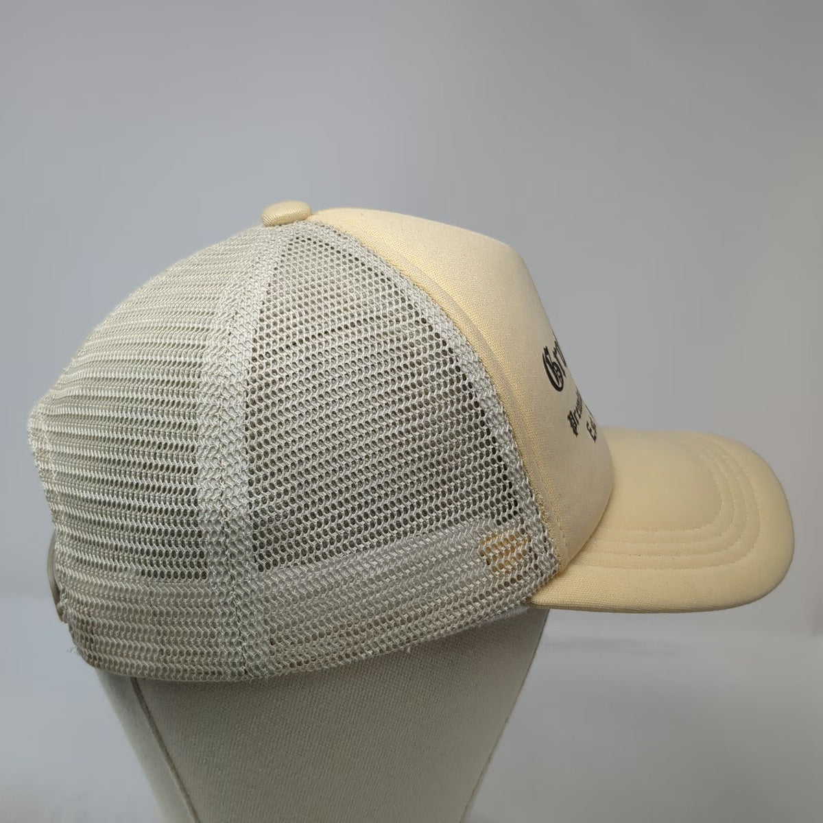 Grater Things Trucker Hat Beige One Size Rhode Island Snapback Mesh Back Hat