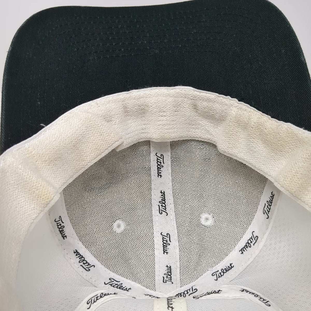 Titleist Baseball Cap White XL Pro V1 FootJoy Mesh Back Fitted Hat New Era