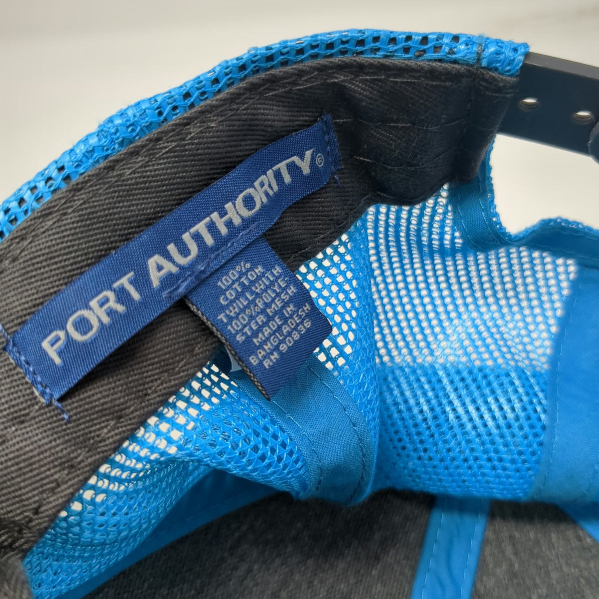 Port Authority Trucker Hat Black Blue One Size Stocker Johns Eugene OR Snapback