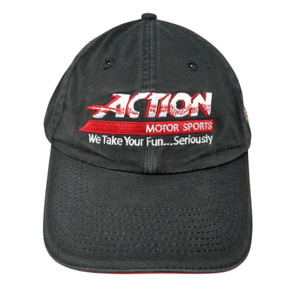 Action Motor Sports We Take Your Fun Seriously Strapback Hat Black OS Patriotic