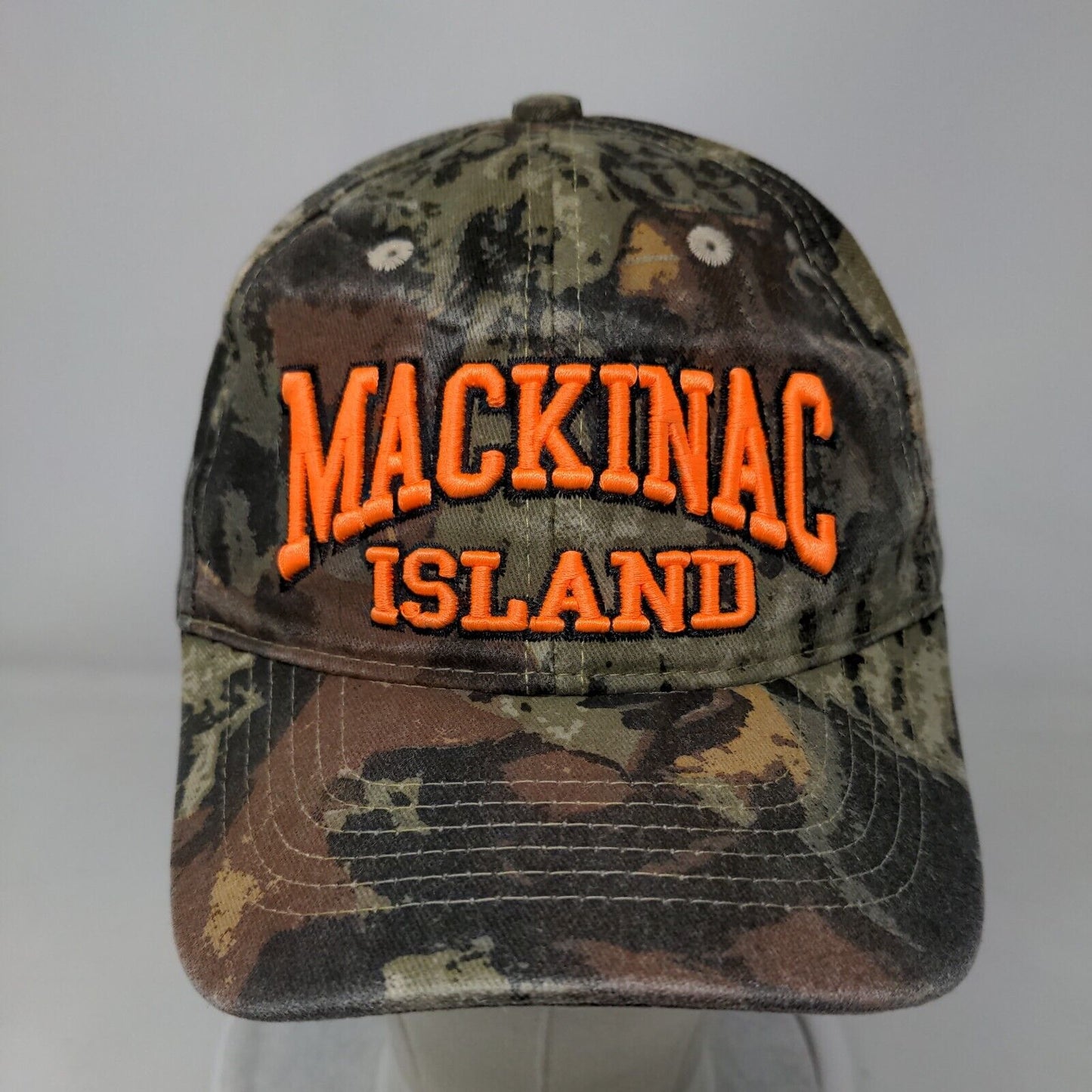 Mackinac Island Child Strapback Hat Camouflage One Size Embroidered JHats