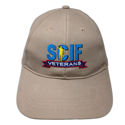 Cap America Baseball Cap Brown One Size SCIF Veterans Strapback hat Military