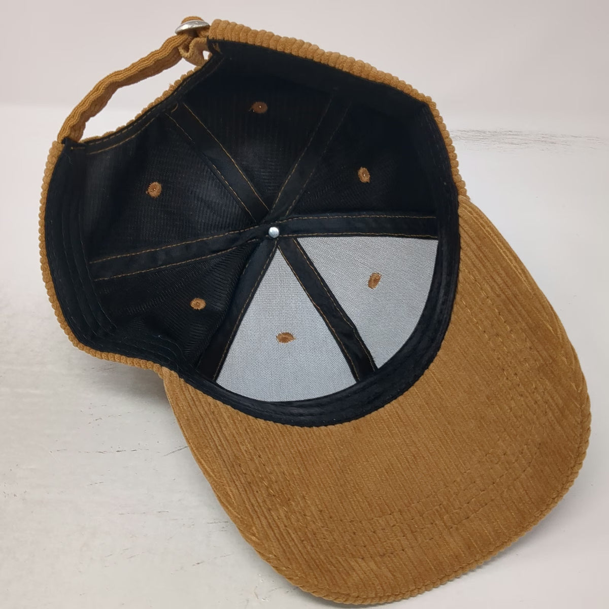 Baseball Cap Brown One Size Corduroy Solid Strapback Adjustable Blank Hat