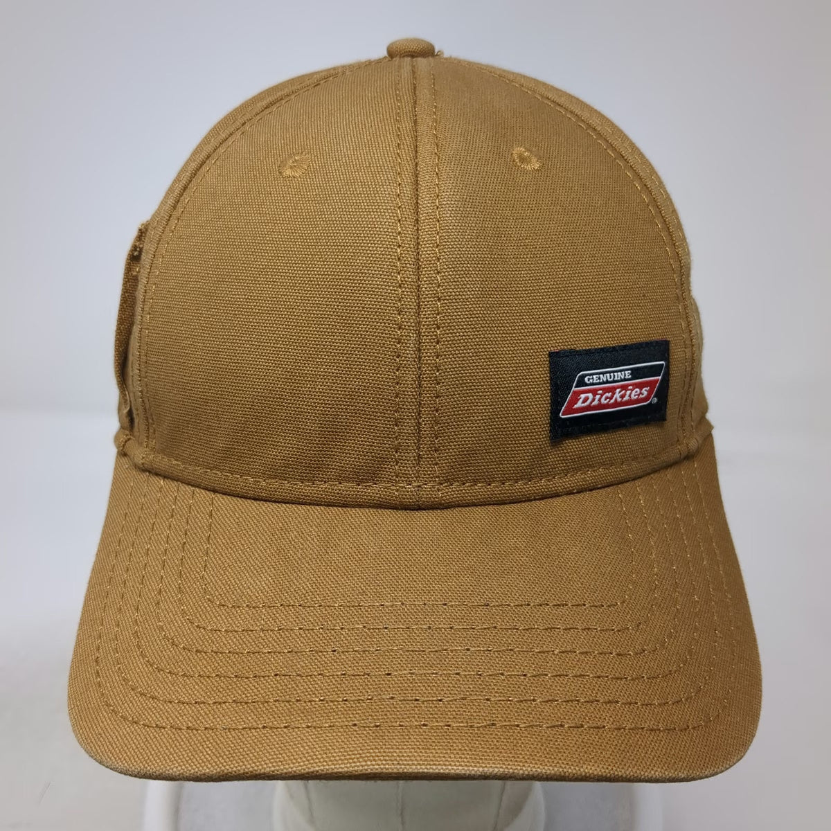 Dickies Baseball Cap Brown One Size Strapback Canvas Logo Patch Workwear hat