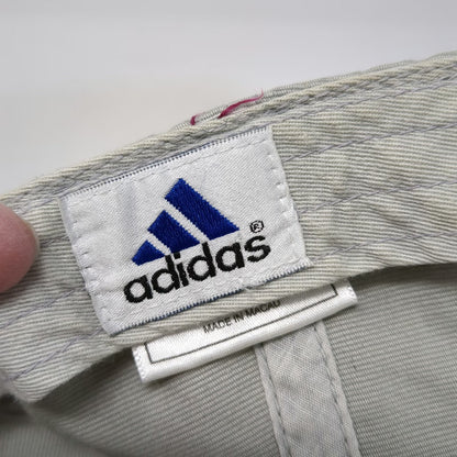 Adidas Baseball Cap Gray One Size Slideback Cotton Logo Patch Mountain Logo Hat