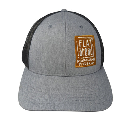 Flat Bread Neapolitan Pizzeria Snapback Trucker Hat Gray M/L Mesh Richardson