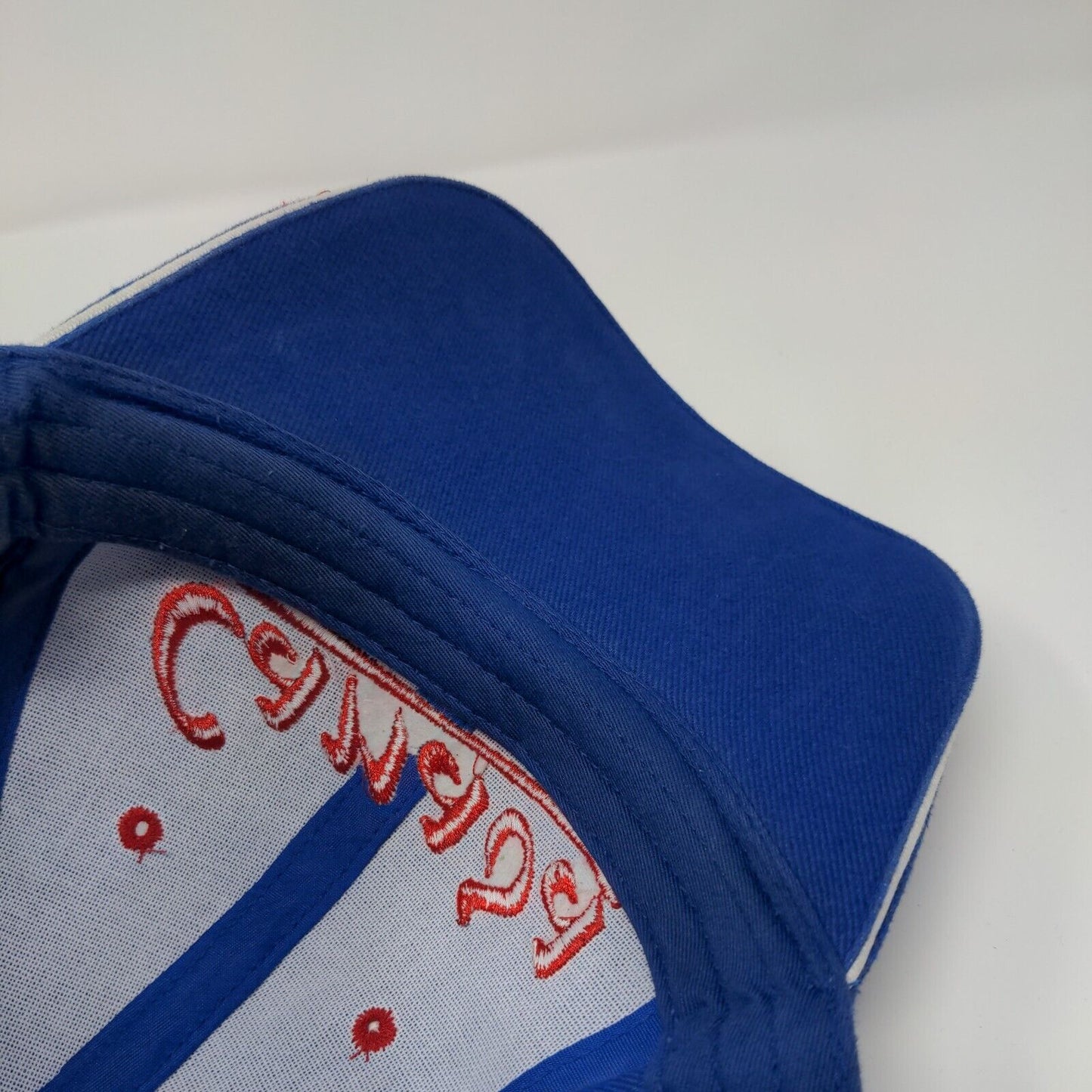Canada Strapback Hat Blue OSFA Adjustable Embroidered Vented Holes Cotton