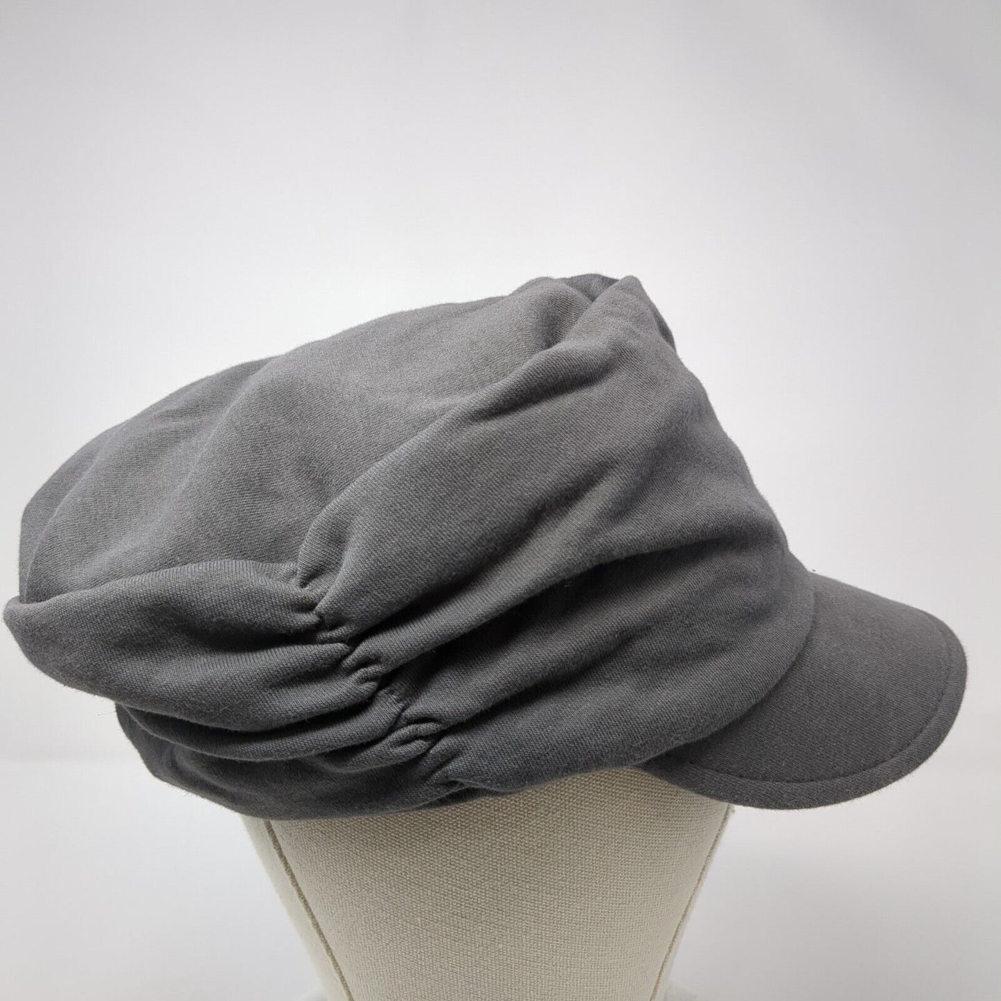 Fashion Fitted Newsboy Cap Hat Gray One Size Stretch Solid Outdoor