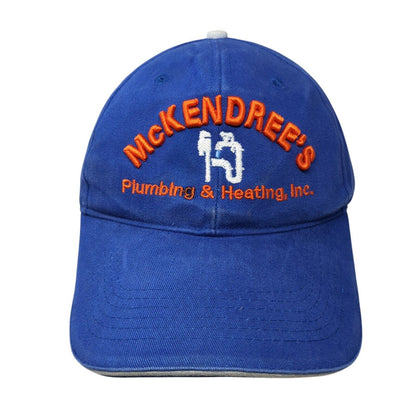 McKendree's Plumbing & Heating Inc. Strapback Baseball Cap Blue OS Adjustable