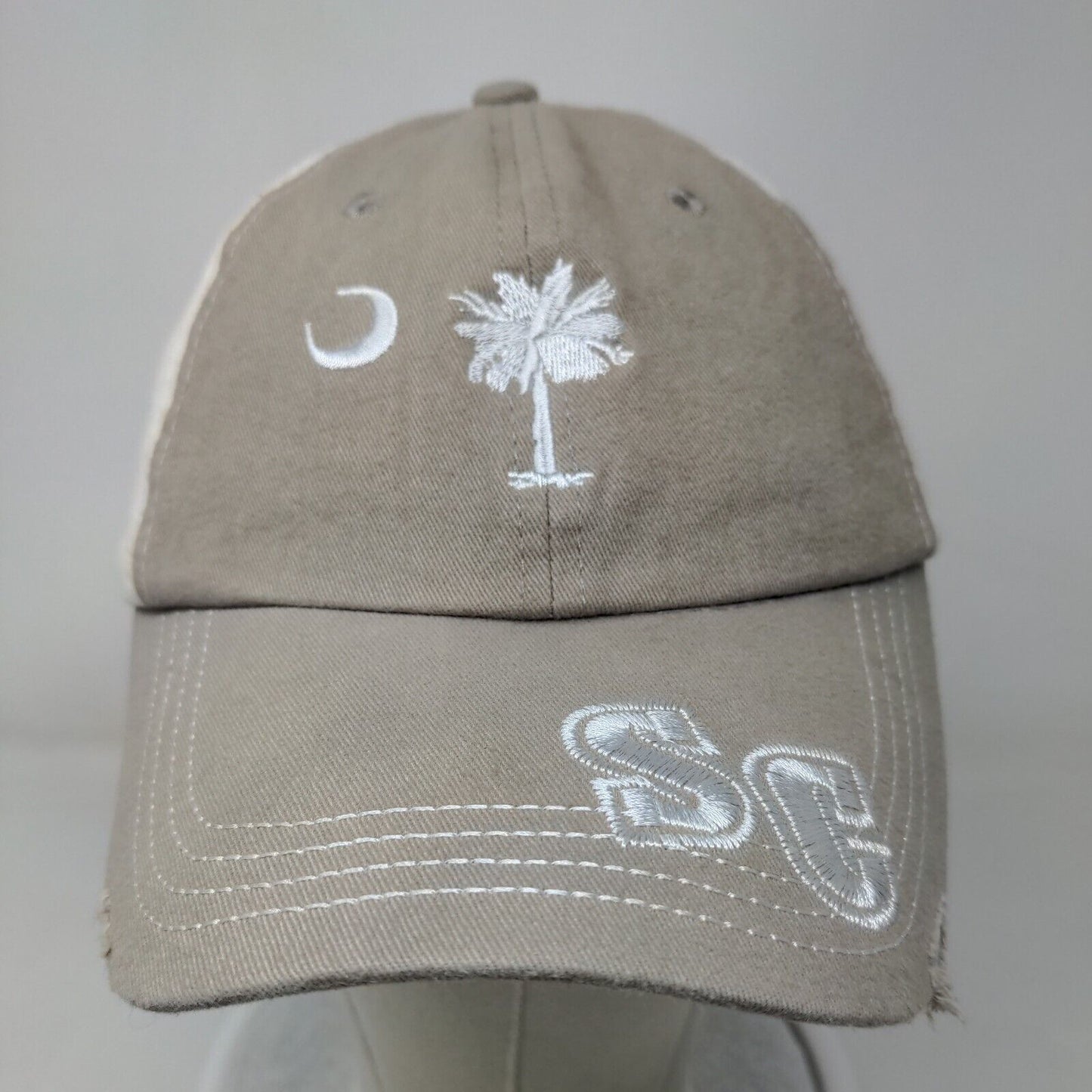 SC South Carolina Strapback Hat Multi OSFA Embroidered Palmetto Tree Moon