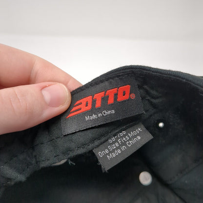 H Hansen Industries Strapback Baseball Cap Black OS Adjustable Patriotic Otto
