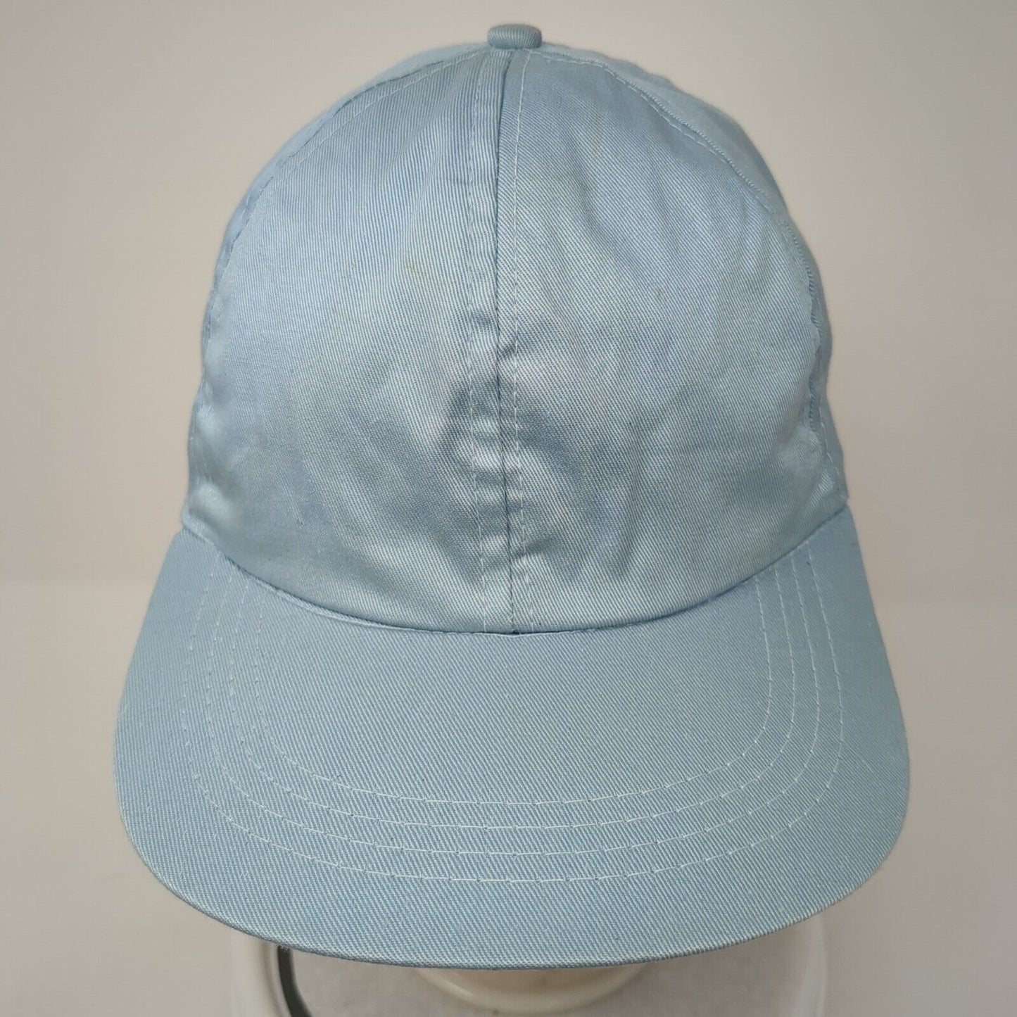 Unbranded Strapback Hat Blue One Size Stretch Lightweight 6 Panel Blank