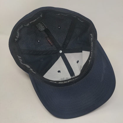 Mount Valley Foundation Services Fitted Hat Blue L/XL Embroidered
