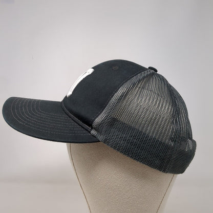Letter N Snapback Mesh Back Trucker Hat Black OSFA Port Authority