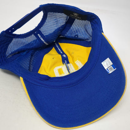 Delaware NCAA Top of the World Trucker Hat Yellow Blue One Size Snapback Mesh