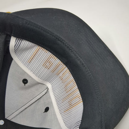 Richardson 5 Panel Black OSFM Hat Leupold Optics Gold Rope Snapback Flat Bill